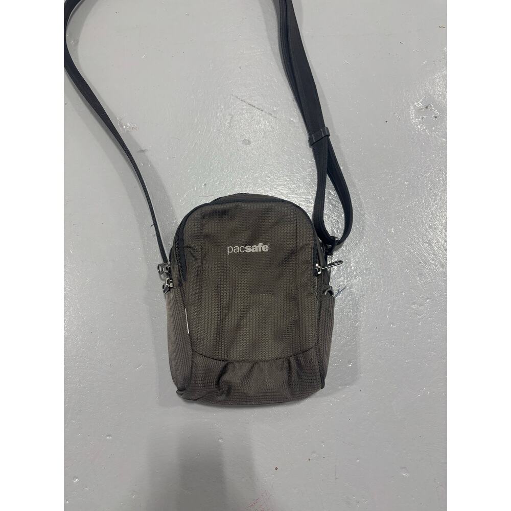 Pacsafe Metrosafe LS100 Anti-Theft Crossbody Bag Econyl Gray RFID Mesh Lockable